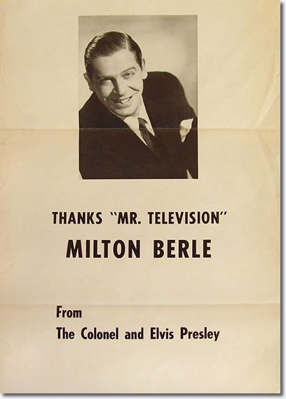 Elvis Presley & Milton Berle Poster 2