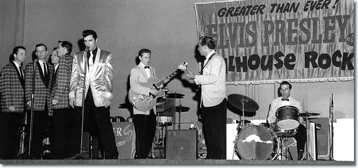 The Jordanaires, Elvis Presley, Scotty Moore, Bill Black and DJ Fontana Pan Pacific Auditorium - October 28, 1957