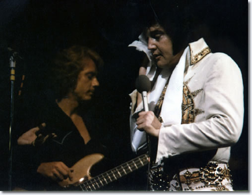 Jerry Scheff and Elvis Presley June 26, 1977 - 8.30pm Market Square Arena, Indianapolis, In.