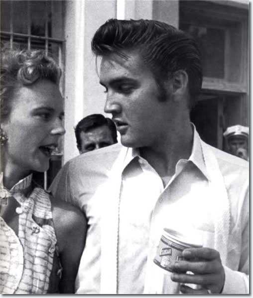 Ann Rowe and Elvis Presley : Sunday, August 5, 1956, Tampa, Florida.