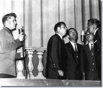 Elvis Presley and the The Statesmen Quartet - Ellis Auditorium, Memphis - July 27, 1956