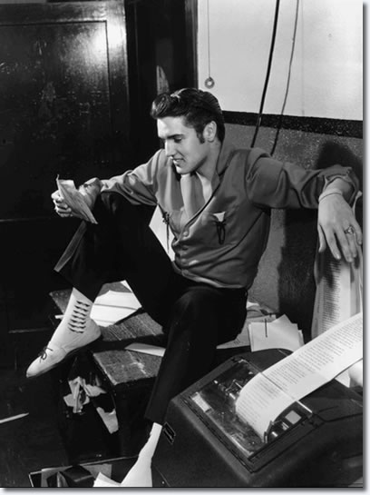Elvis Presley dropped by The Commercial Appeal on the night of June 8, 1956 and found an offbeat note. He saw a story that a Canadian radio station was banning his records. "A lot of people like it," was one of his comments. 