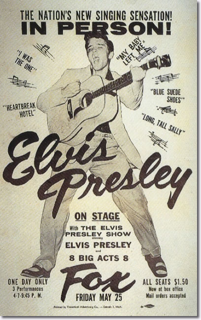 Elvis Presley Detroit, MI. Fox Theater May 25, 1956
