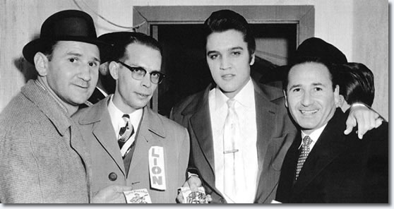 Elvis Presley E.H. Crump Memorial Football Game - November 30, 1956. With the Lansky Brothers.