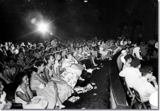 Teenage fans during Elvis' appearance at the Florida Theatre.