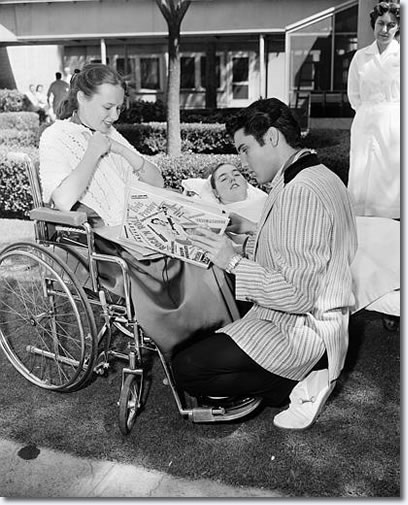 Elvis Presley - May 1957 with Children with polio
