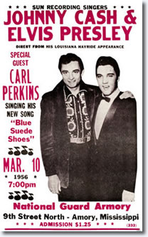 Johnny Cash / Elvis Presley Poster