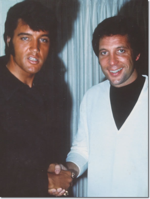 Elvis Presley and Tom Jones : The Flamingo Hotel : June 10, 1969.