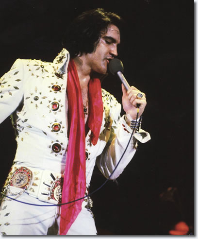 Elvis Presley : San Antonio, Texas : April 18, 1972. From the book, Elvis On Tour by JAT Publications.