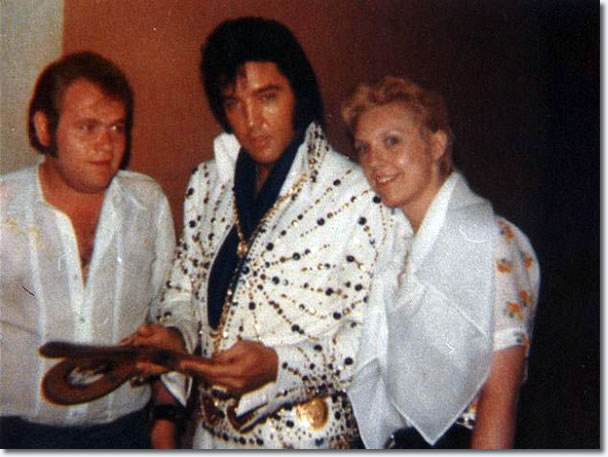 Elvis with some Swedish fans - August 31, 1973 in Las Vegas