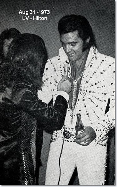 Elvis Preley with Tony Prince - August 31, 1973