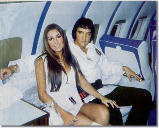 Elvis Presley and Linda Thompson : July 1, 1973.