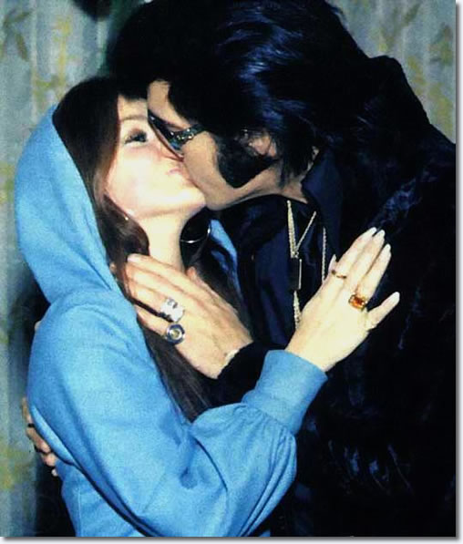 Priscilla and Elvis Presley at George Klein's Wedding - December 5, 1970