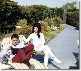 Elvis and Priscilla - The day after their Wedding 1967
